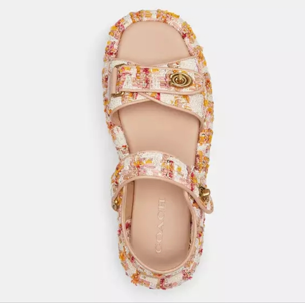 COACH Women's PEYTON STRAP SANDALS - Picture 3 of 11